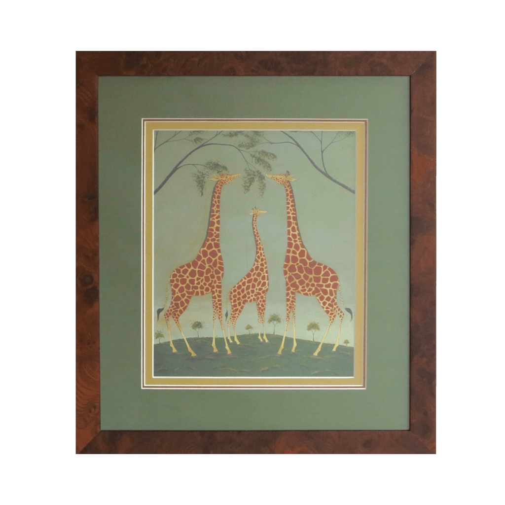 Giraffe Print Framed
