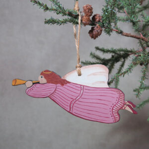 hand painted angel ornament