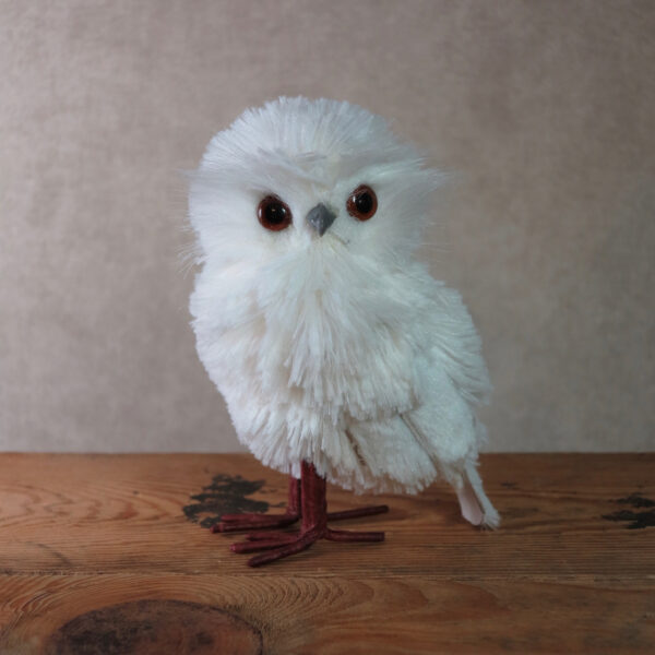 small snowy owl home decor winter