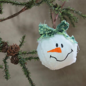 snowman snowball ornament large