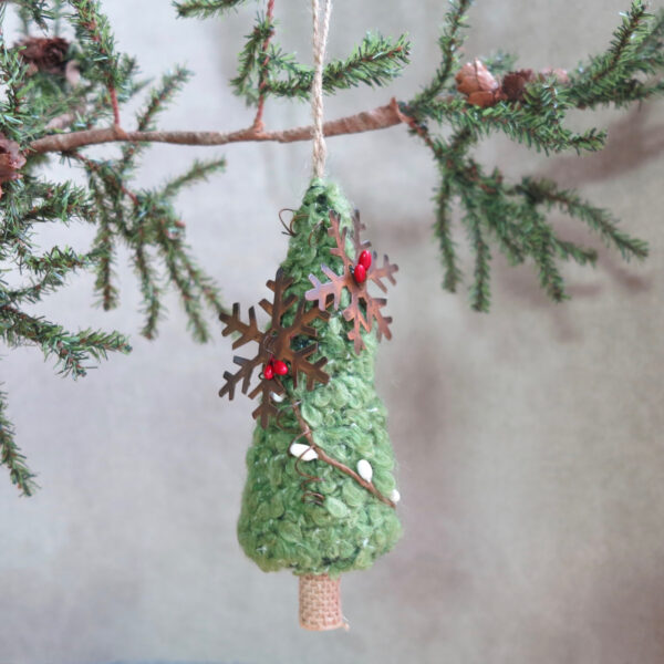 wool tree ornament by sarah binder