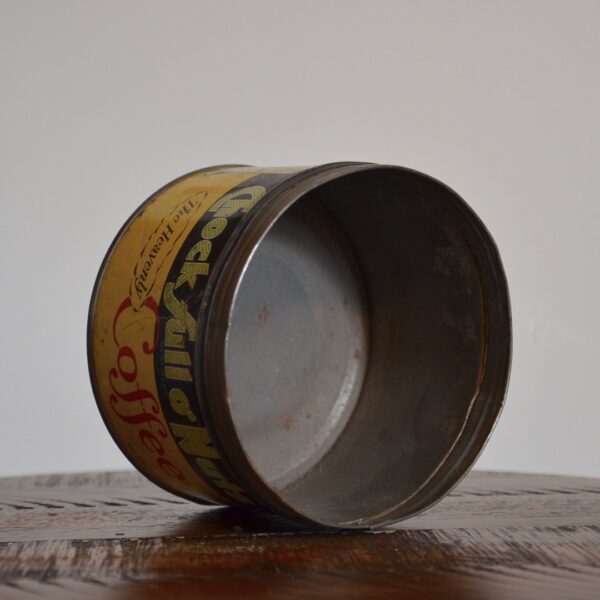Vintage Chock Full O Nuts Coffee Tin Yellow Green Red Inside
