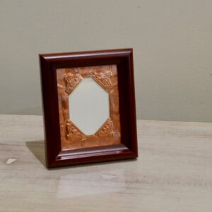 Cherry Photo Frame with Embossed Copper Matte
