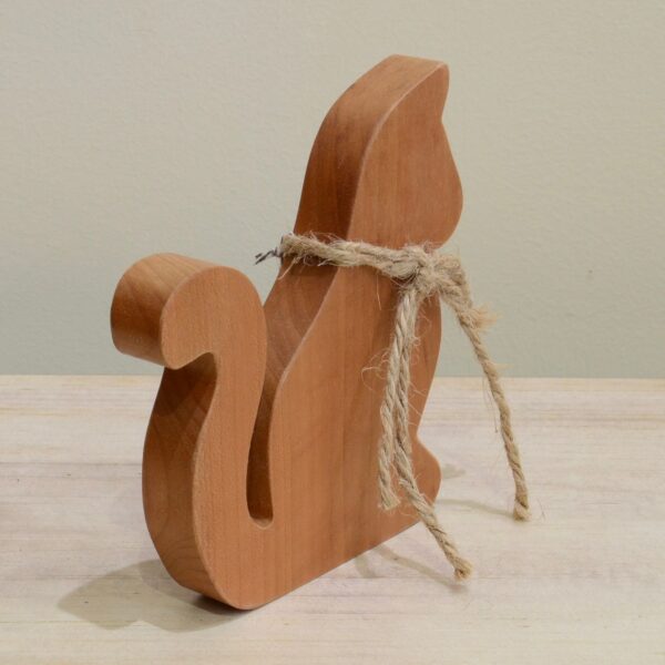 Cherry Wood Cat side view