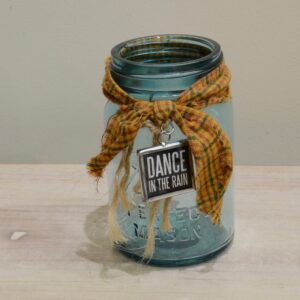 Dance in the Rain Charm Mason Jar Vase