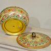 Vintage Flower Pattern Tin Bottom View