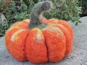 Needle Felted Wool Pumpkin