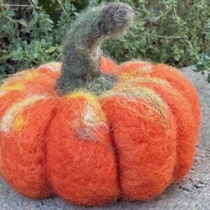 Needle Felted Wool Pumpkin